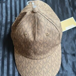 Michael Kors Tan Monogram Hat